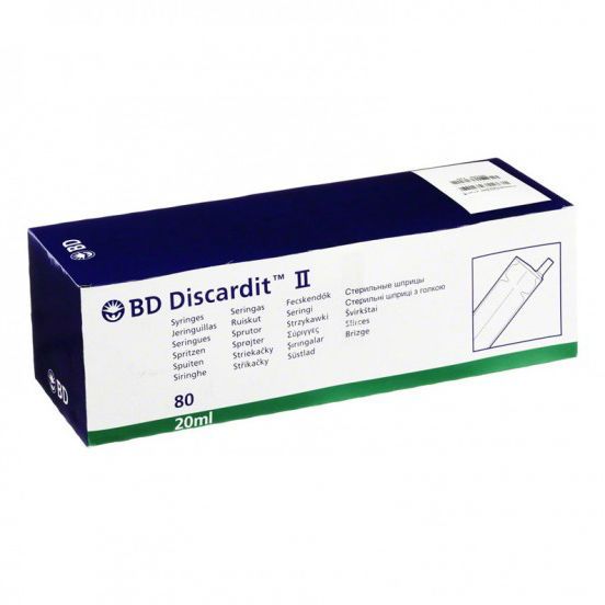 фото упаковки Шприц двухкомпонентный инъекционный одноразовый  BD Discardit II